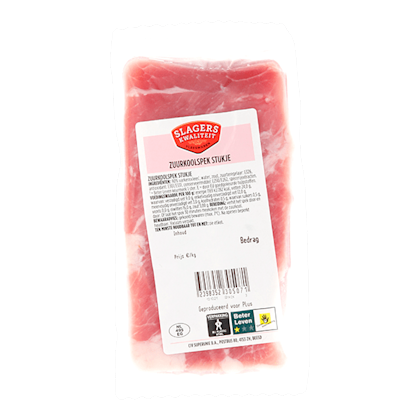 Vac. zuurkoolspek stukje