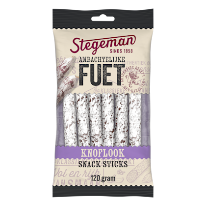 Ambachtelijke Fuet Sticks Knoflook - PLUS