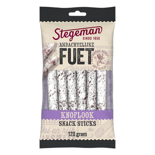 Stegeman Ambachtelijke Fuet Sticks Knoflook