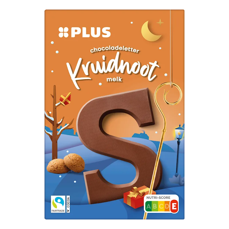 PLUS Melk kruidnoot letter