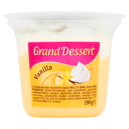 Grand dessert vanille