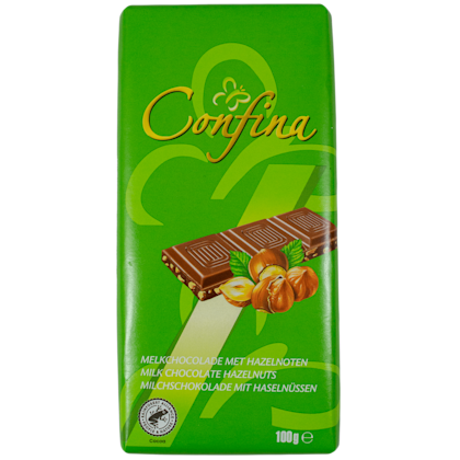 Melk/hazelnoot chocolade tablet