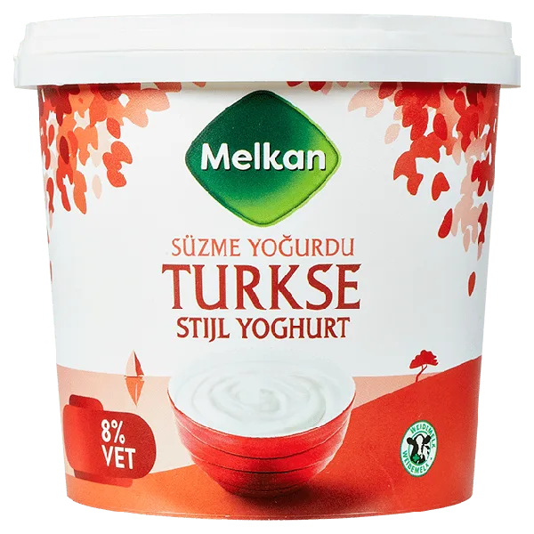Melkan Turkse stijl yoghurt 8% vet