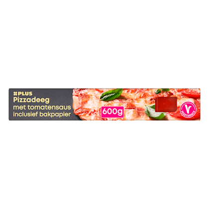 Pizzadeeg met saus