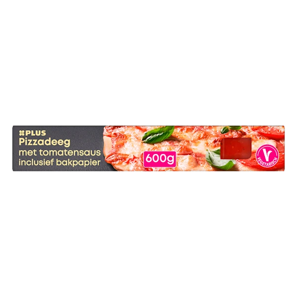 PLUS Pizzadeeg met saus