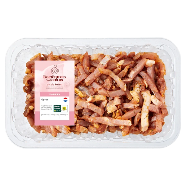 PLUS Boerentrots Gyrosreepjes 500gr