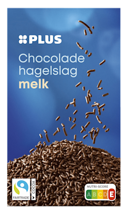 PLUS Chocoladehagelslag melk Fairtrade