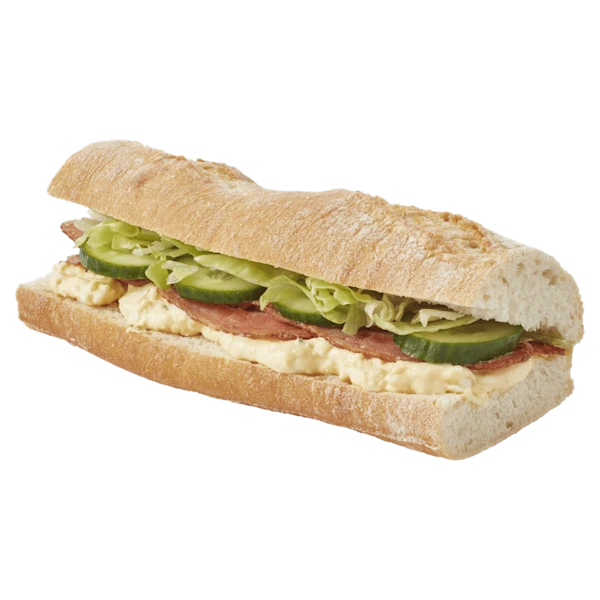 PLUS Witte baguette eiersalade met bacon
