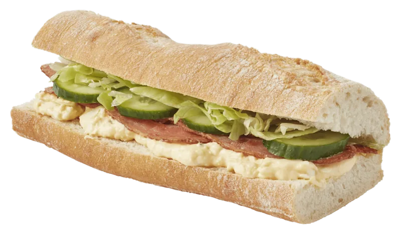 PLUS Witte baguette eiersalade met bacon