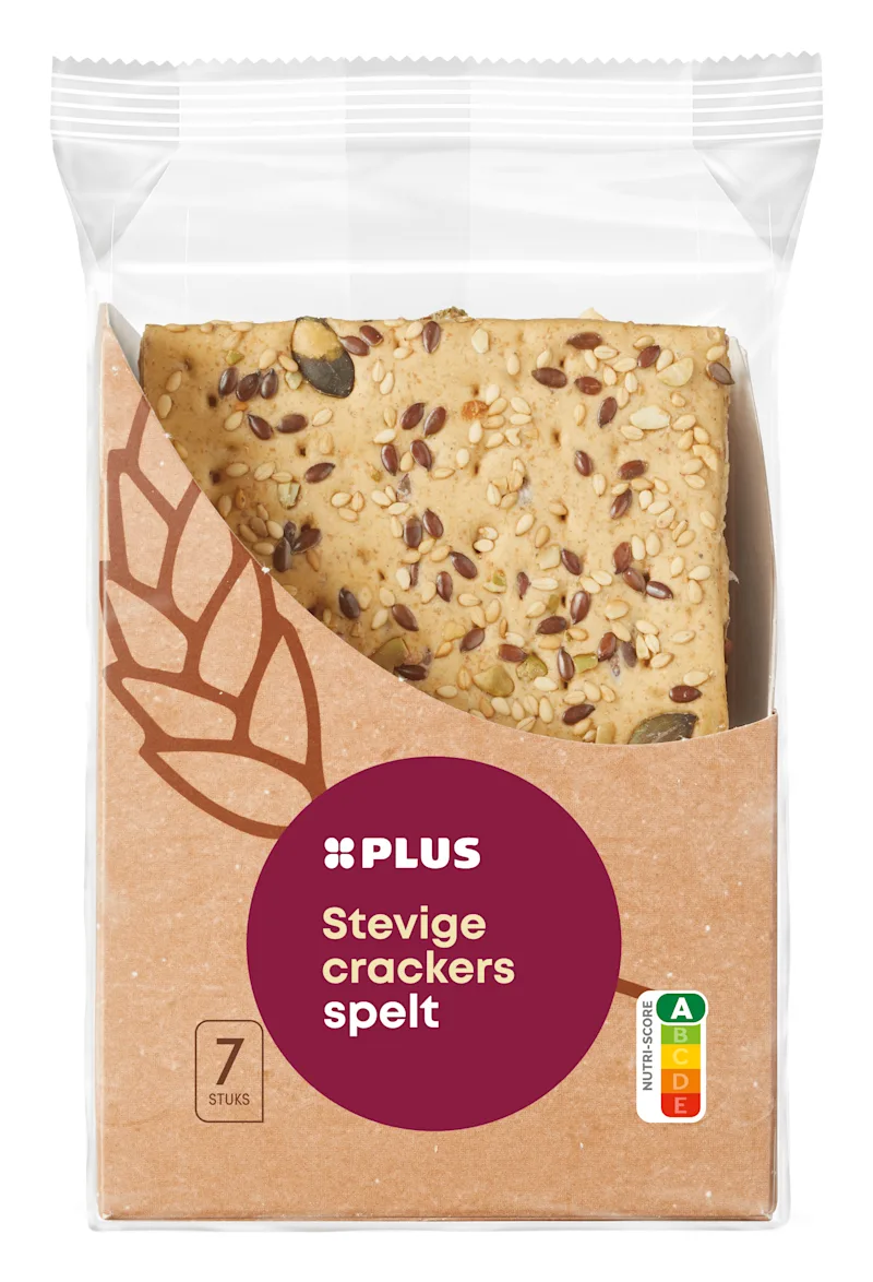 PLUS Stevige Crackers Spelt
