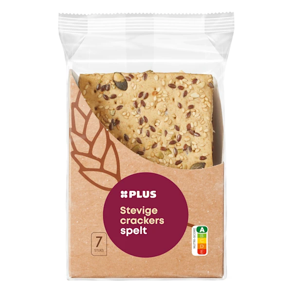 PLUS Stevige Crackers Spelt