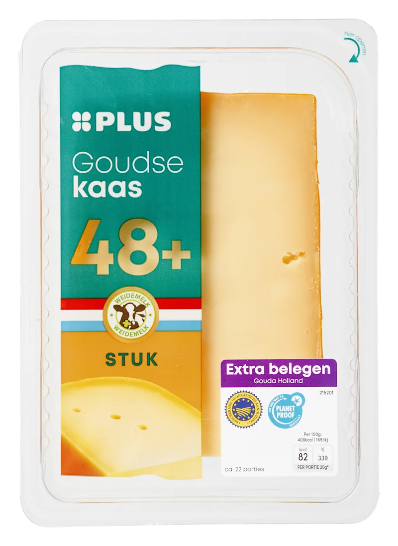 PLUS Goudse extra belegen 48+ stuk