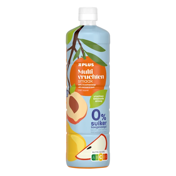 PLUS Limonadesiroop multivruchten zero