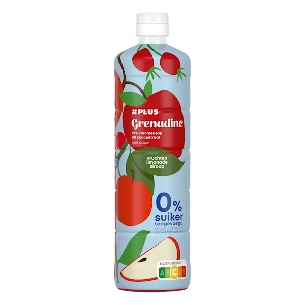PLUS Limonadesiroop grenadine zero