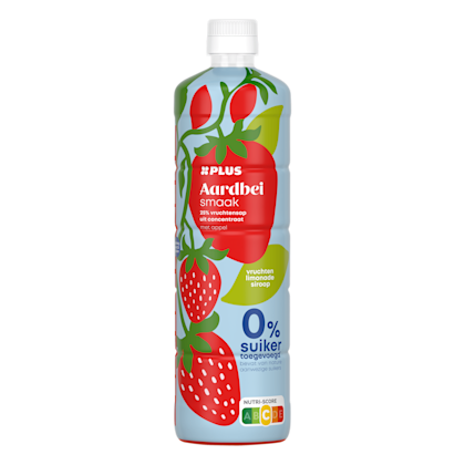 Limonadesiroop aardbei zero