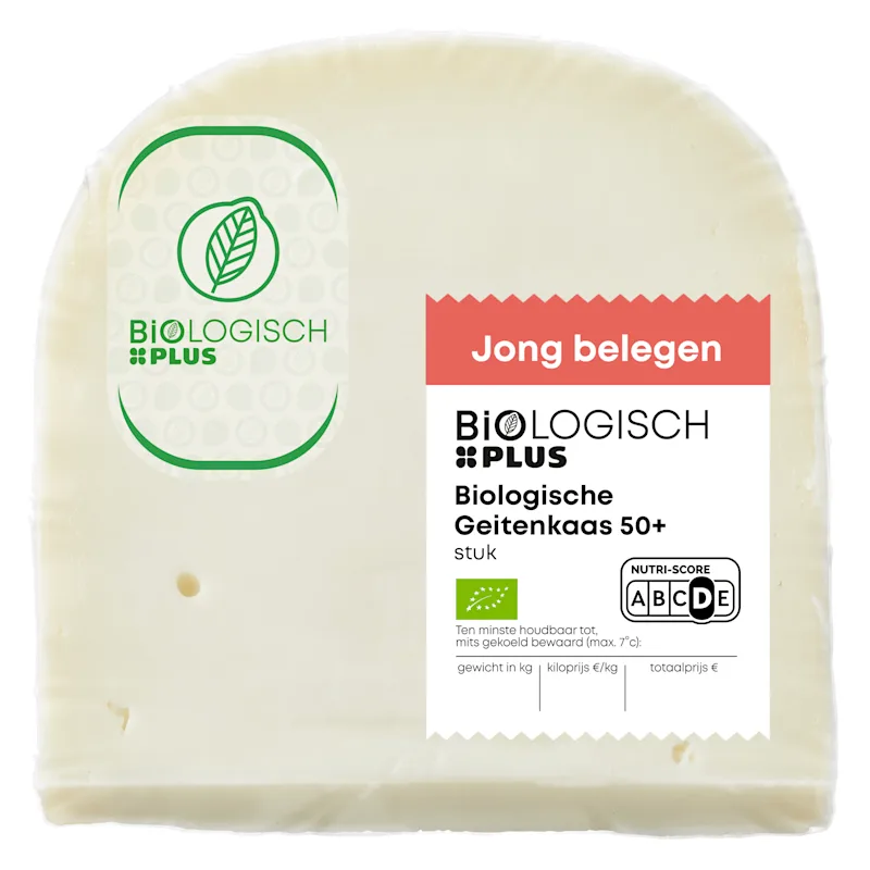 Biologisch PLUS Geitenkaas jong belegen 50+ stuk