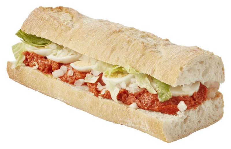 PLUS Witte baguette filet americain