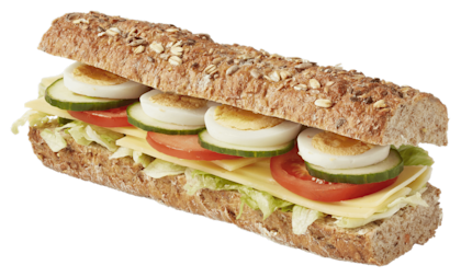 Meergranen baguette gezond kaas