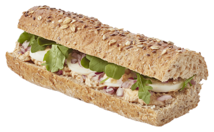 Meergranen baguette tonijnsalade