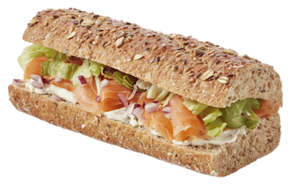 Meergranen baguette gerookte zalm