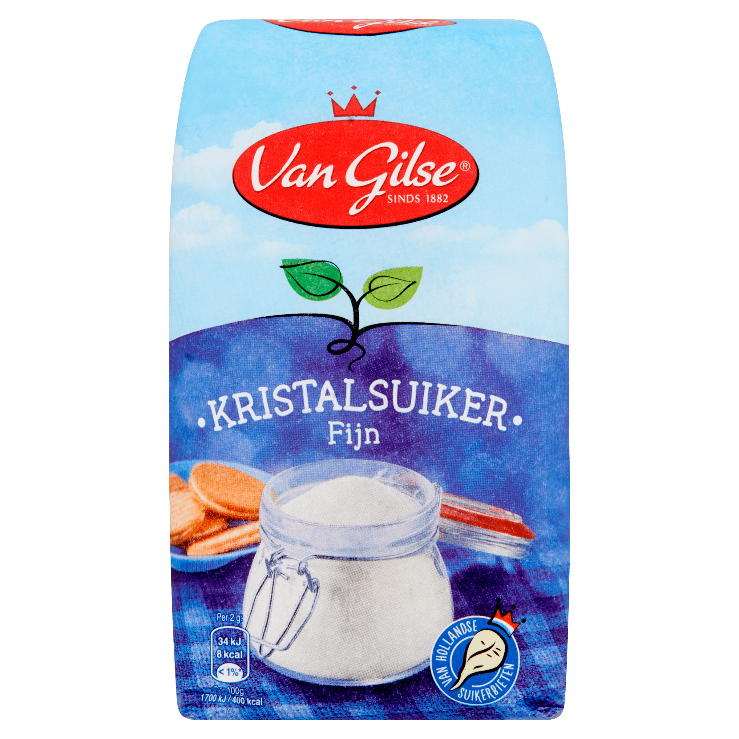 Van Gilse Kristalsuiker Fijn Per Stazak 750 G