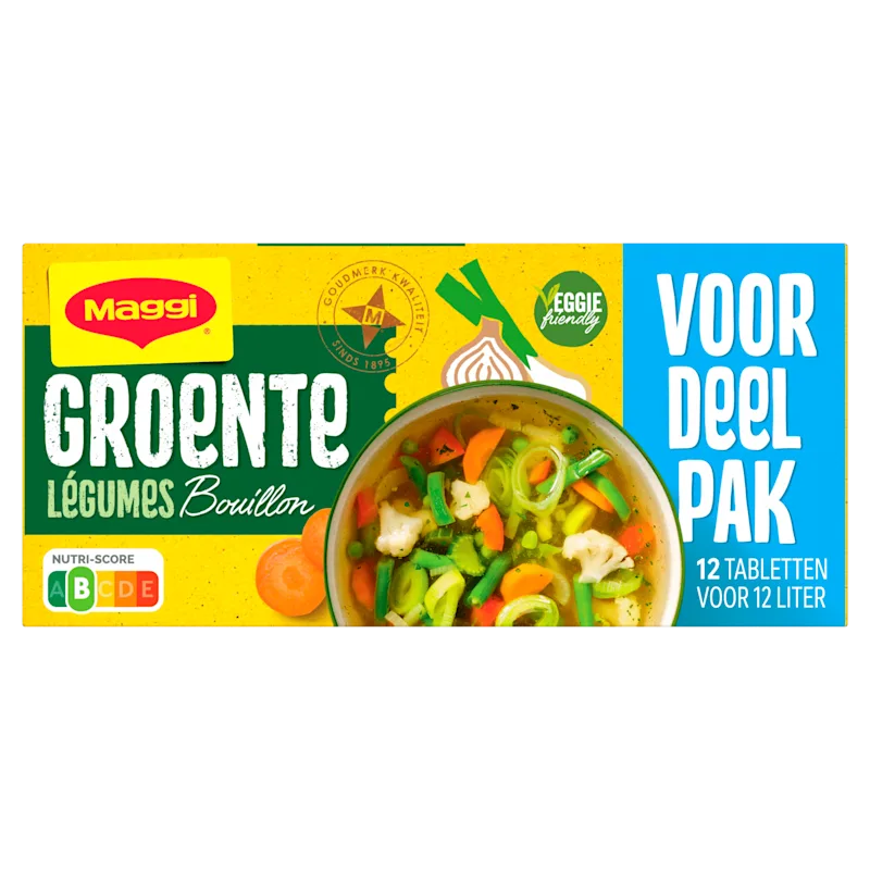 Maggi Bouillon groente veg 12 blokjes