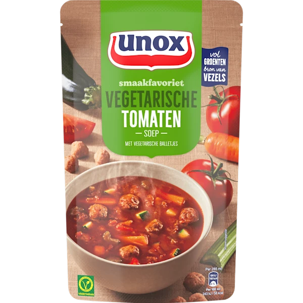 Unox Soep in zak tomaat veg. balletjes