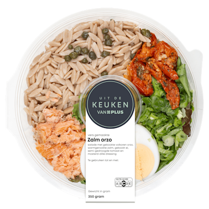 Uit de keuken van Zalm orzo salade