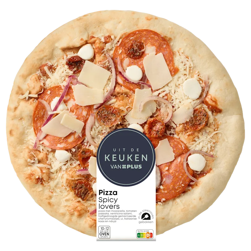 Uit de keuken van PLUS Pizza Spicy lovers