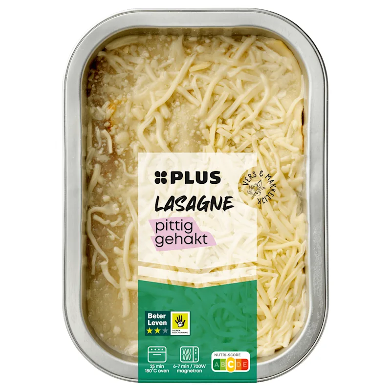 PLUS Lasagne pittig gehakt
