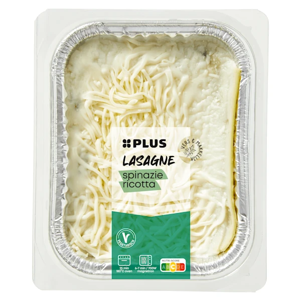 PLUS Lasagne spinazie-ricotta