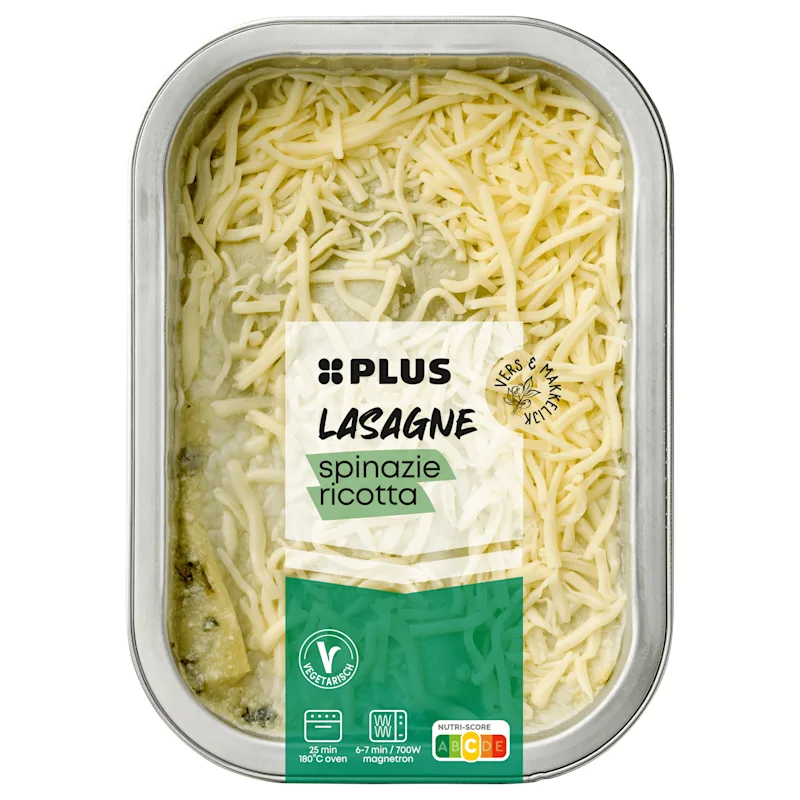 PLUS Lasagne spinazie-ricotta