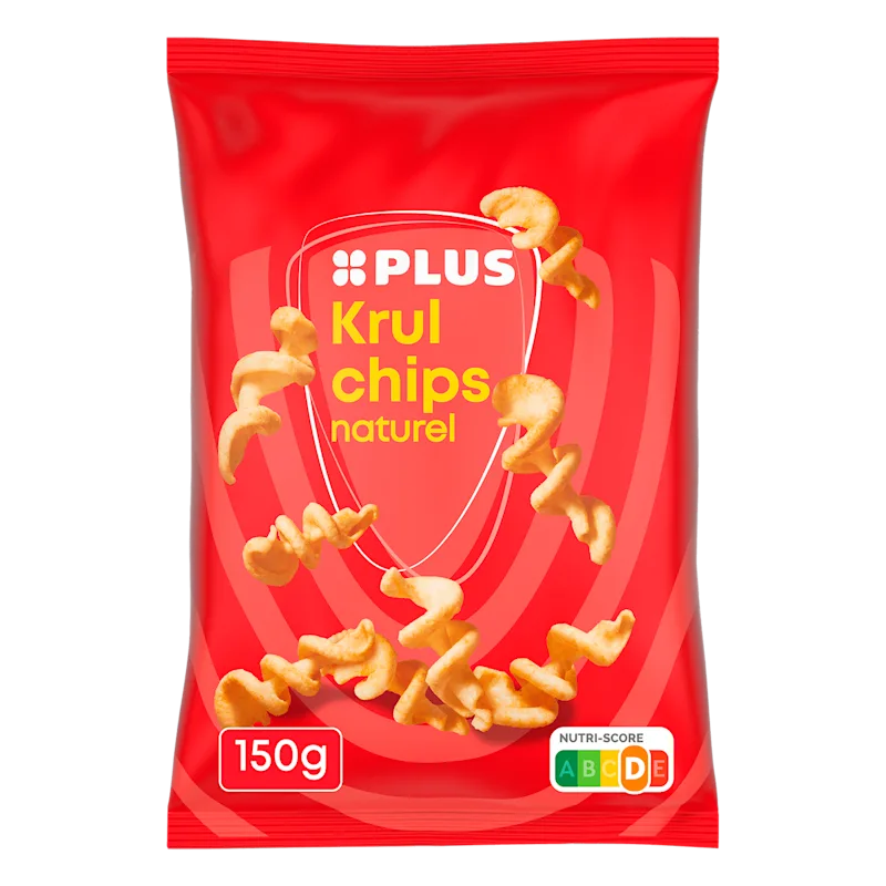 PLUS Krulchips Naturel