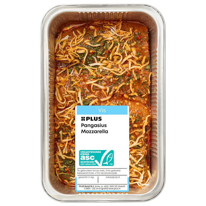 PLUS Ovenschotel Pangasius Mozzarella