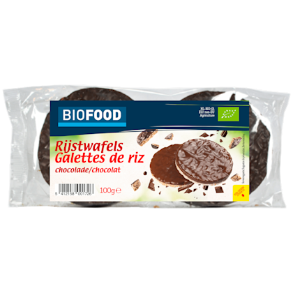 Rijstwafels chocolade bio