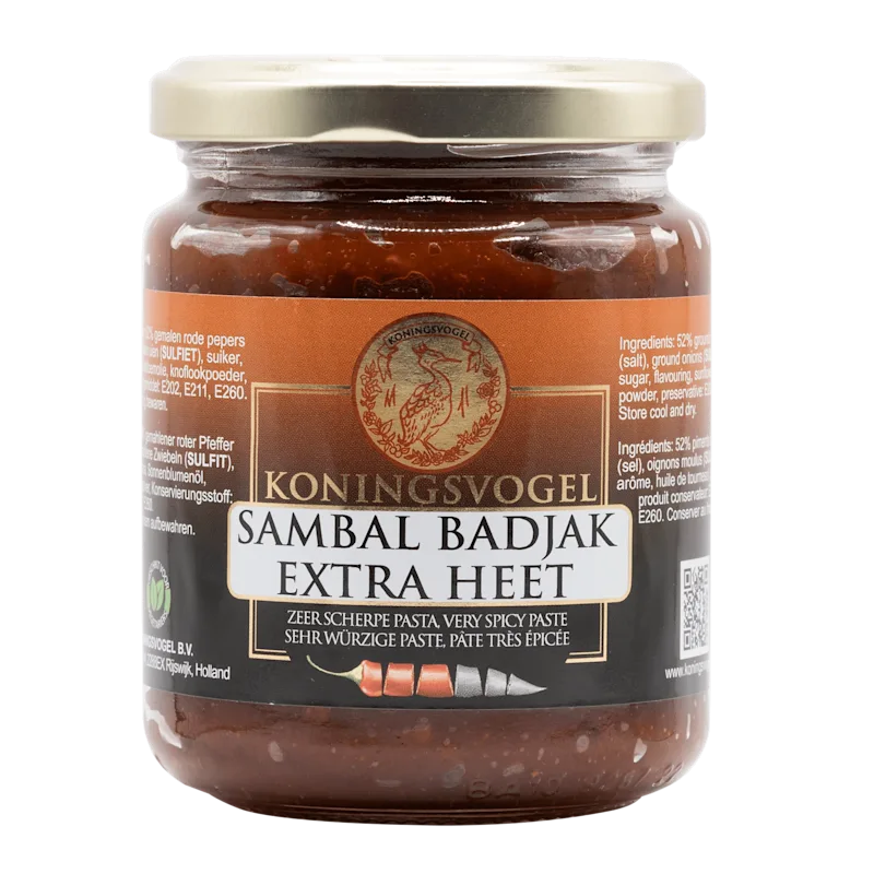 Koningsvogel sambal badjak extra heet