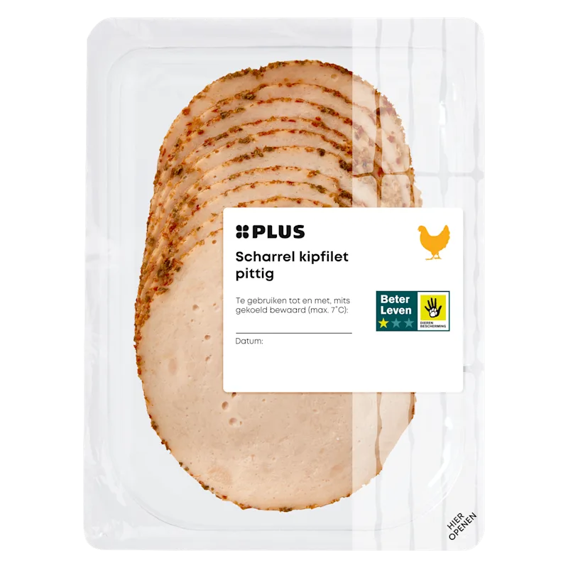 PLUS Scharrel kipfilet pittig