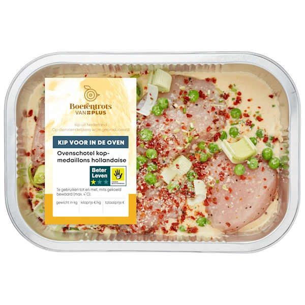 PLUS Ovenschotel kipmedaillons Hollandaise