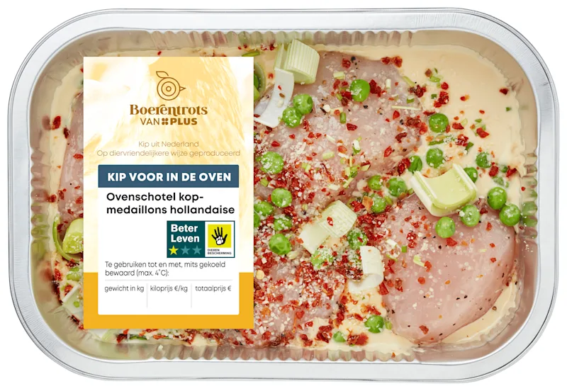 PLUS Ovenschotel kipmedaillons Hollandaise
