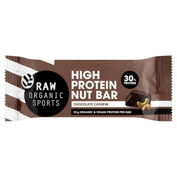 RAW Organic Sports High prot.bar choc sal ca fl 30%