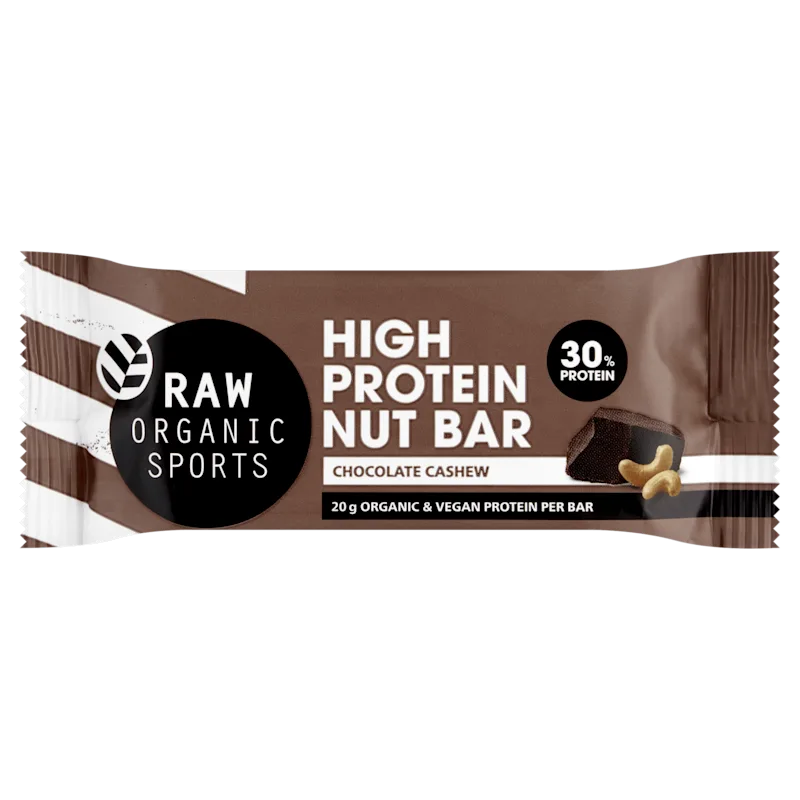 RAW Organic Sports High prot.bar choc sal ca fl 30%