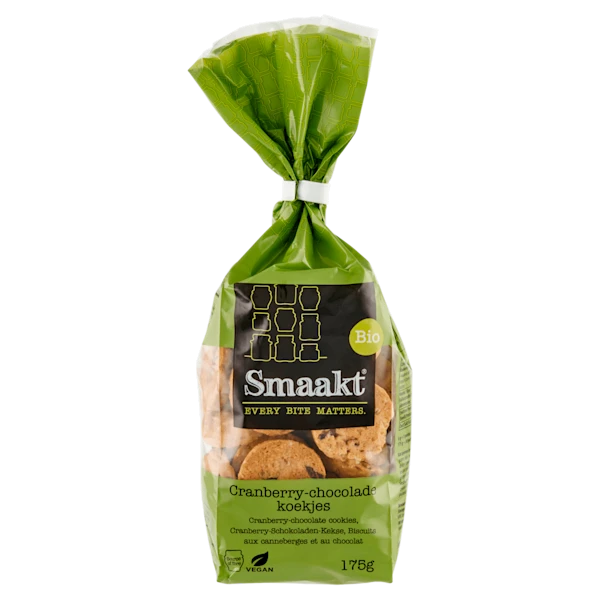 Smaakt Cranberry chocoladekoekjes biologisch