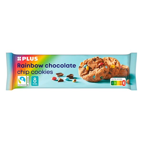 PLUS Rainbow chocolate chip cookies