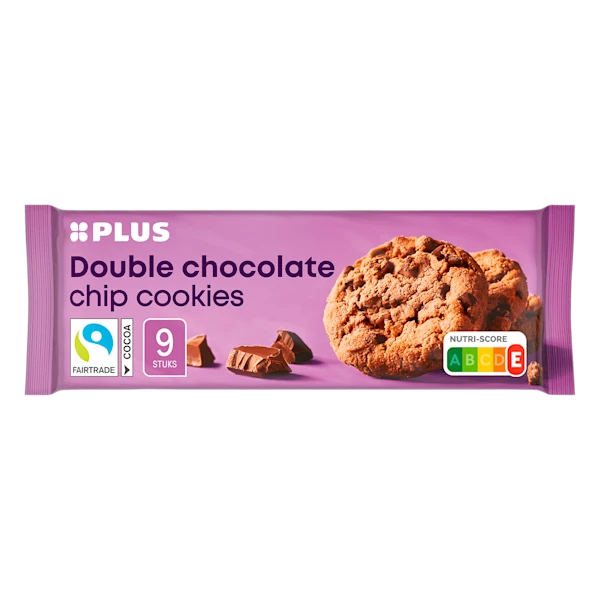 PLUS Double chocolate chip cookies