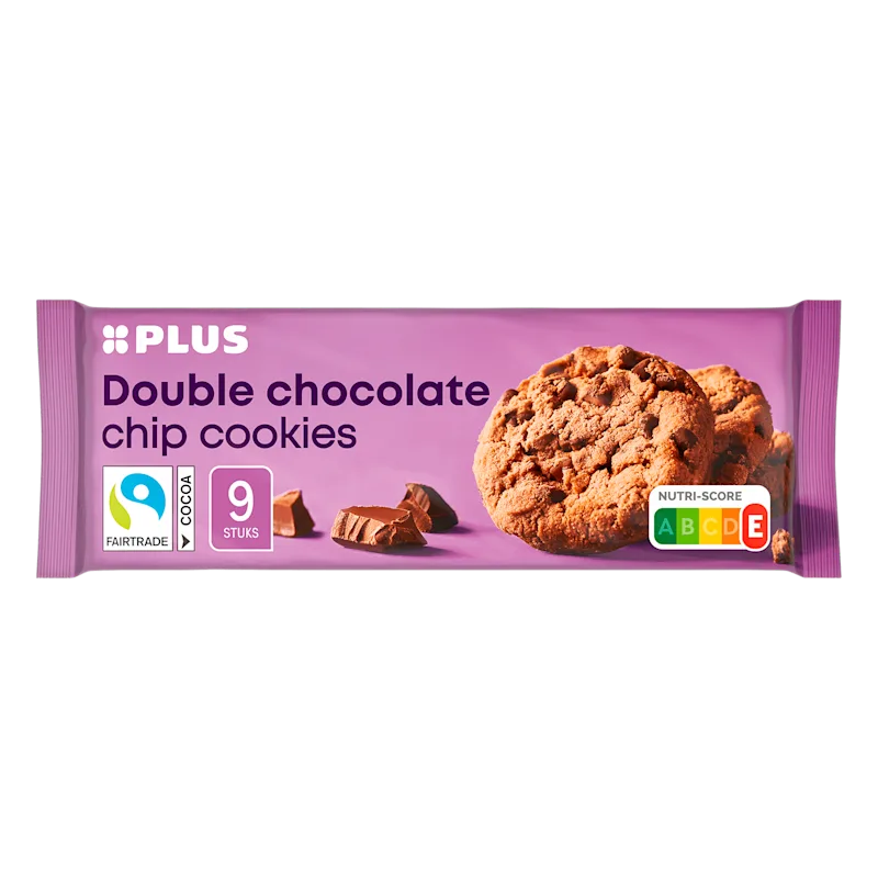 PLUS Double chocolate chip cookies