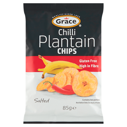 Chili plantain chips