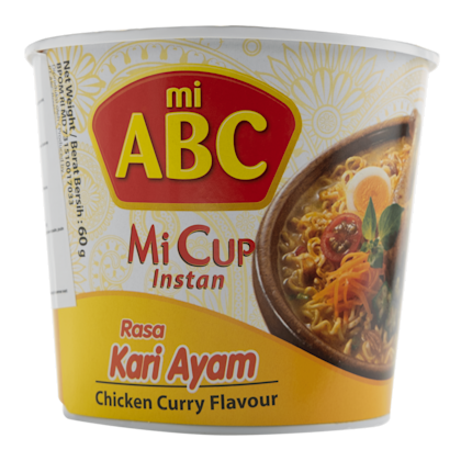 Chicken curry noodles cup
