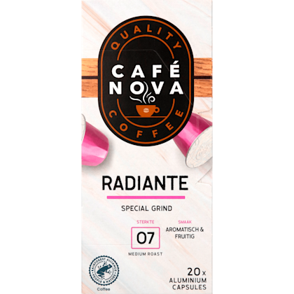 Koffiecups espresso radiante sterkte 7