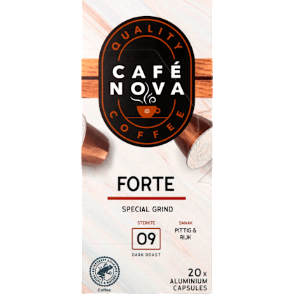 Koffiecups espresso forte sterkte 9