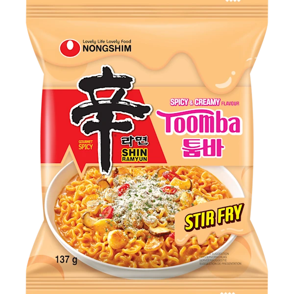 Nongshim instant noedels shin ramyun toomba